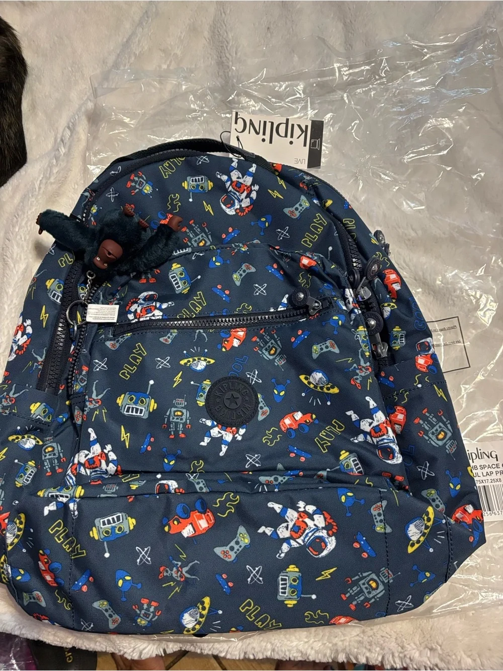 Kipling Seoul game large backpack nwt